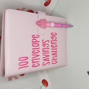 100 envelope challenge binder and pen